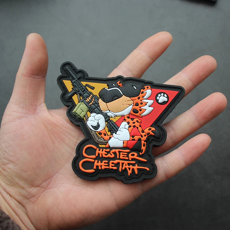 Safc Patch Chester Cheetah 'Tactical Gun' PVC Rubber Velcro Patch