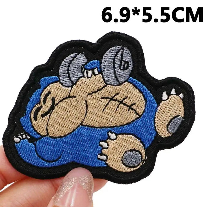 Pokemon 'Snorlax | Flexing Muscles' Embroidered Patch
