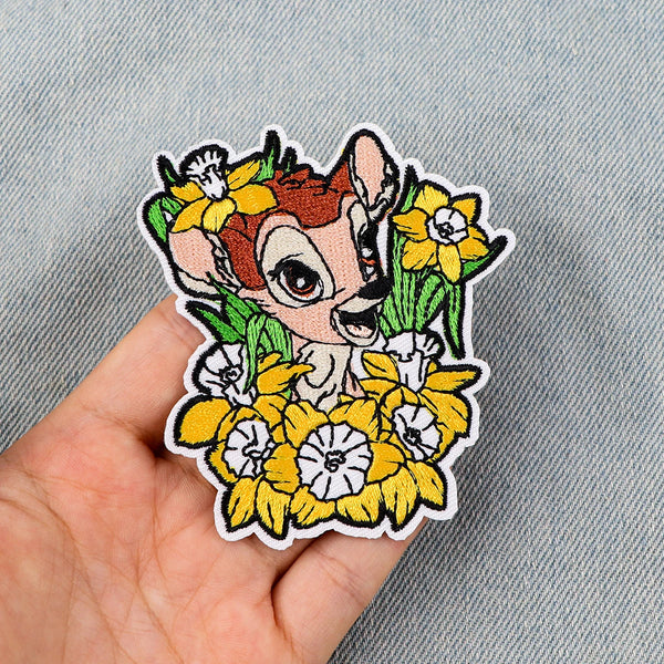 Bambi ‘Yellow Bell Flowers’ Embroidered Patch