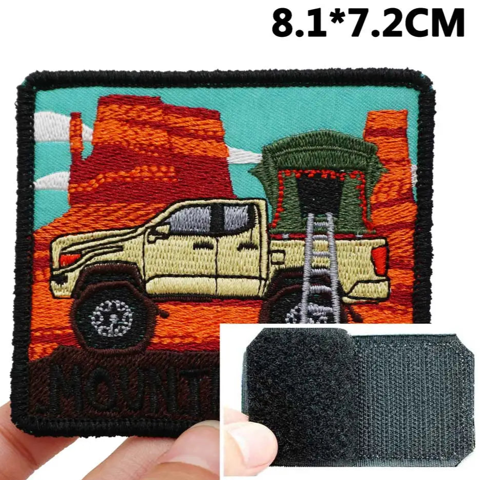 Outdoor Adventure 'Mountain Yot' Embroidered Velcro Patch