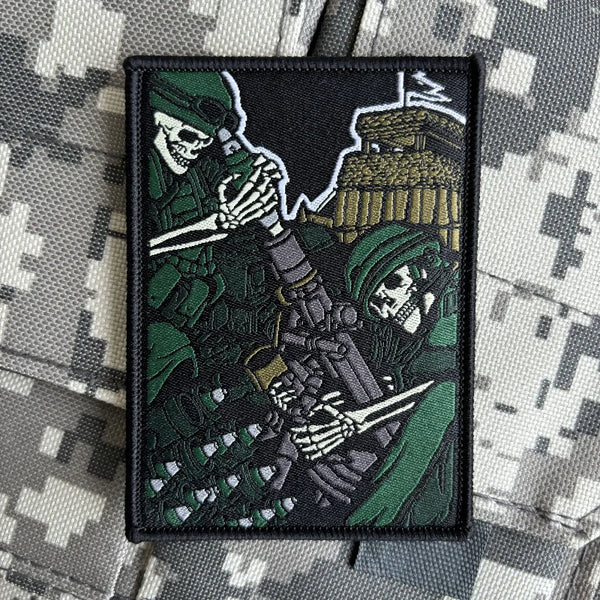 Skull Soldiers 'Missile Bomb' Embroidered Velcro Patch