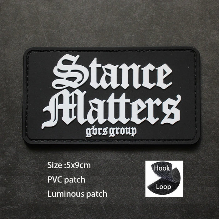 Cool 'Stance Matters | Gbrs Group' PVC Rubber Velcro Patch