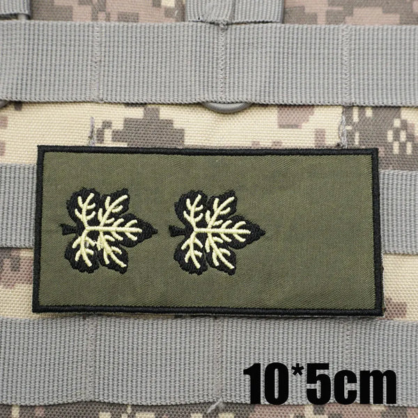 Military Rank 'Colonel | Left' Embroidered Velcro Patch