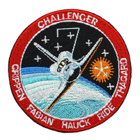 Space 'STS-7 Space Shuttle Challenger' Embroidered Velcro Patch