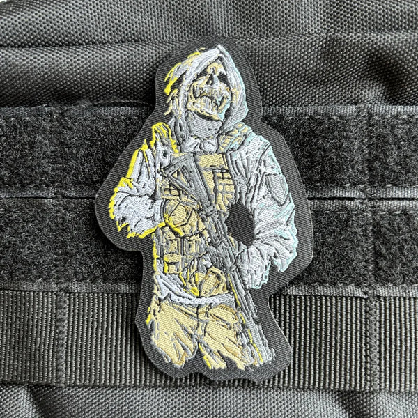 Skull Soldier 'Tactical Gear' Embroidered Velcro Patch