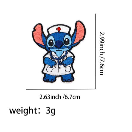Stitch 'Doctor Monster' Embroidered Patch