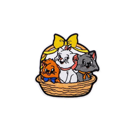 The Aristocats ‘Marie and Pals | Yellow Bow Basket’ Embroidered Patch