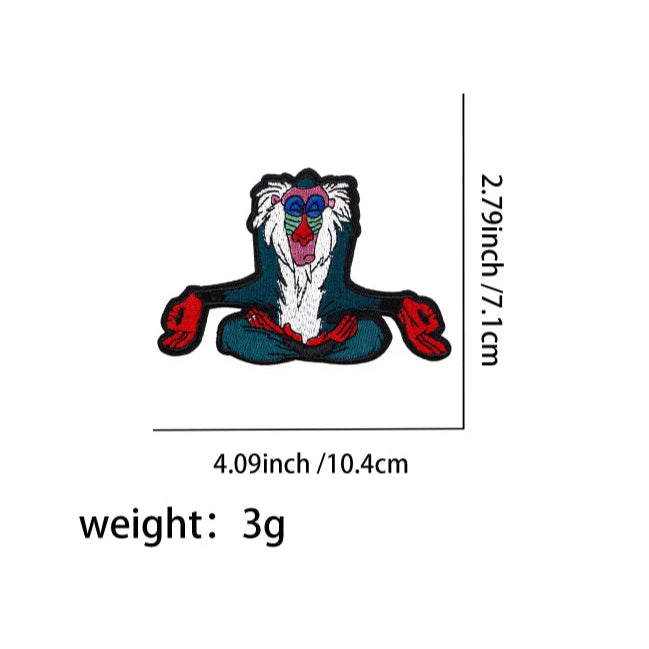 The Lion King ‘Rafiki | Meditating' Embroidered Patch