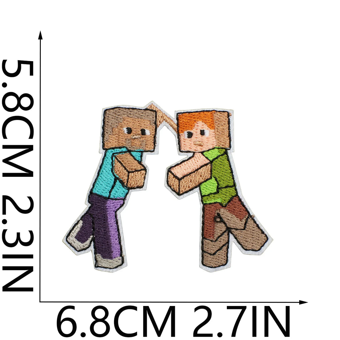 Minecraft 'Steve and Alex | Dancing' Embroidered Patch