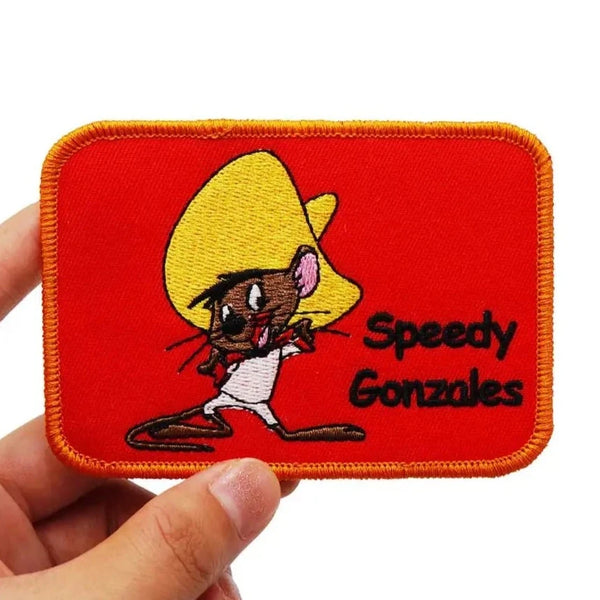 Speedy Gonzales 'Posing | Square' Embroidered Velcro Patch