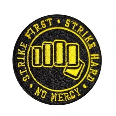 The Karate Kid 'Strike First Strike Hard No Mercy | Fist' Embroidered Patch