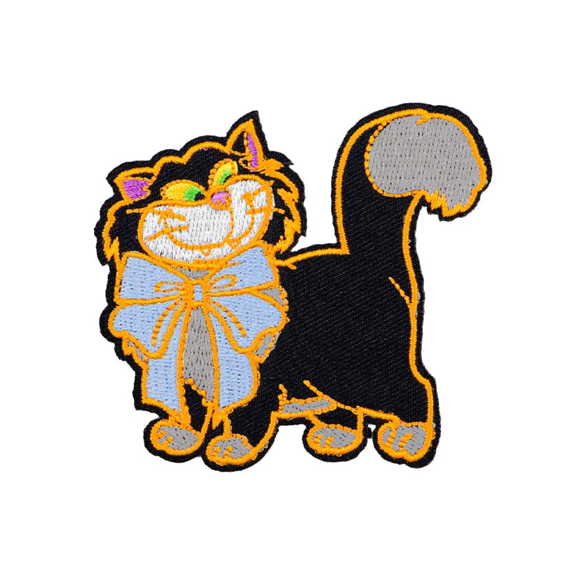 Glass Slipper 'Lucifer | Big Ribbon' Embroidered Patch