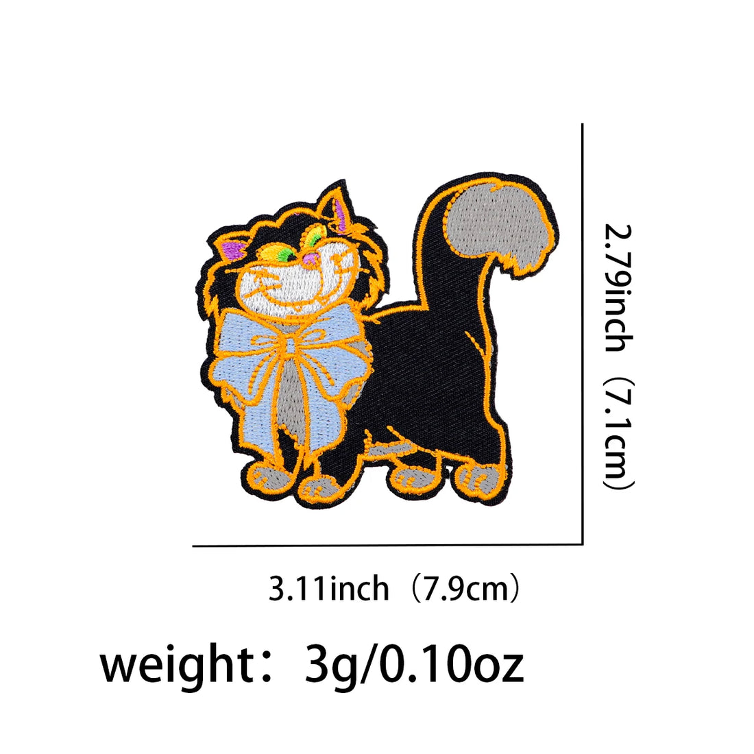 Glass Slipper 'Lucifer | Big Ribbon' Embroidered Patch