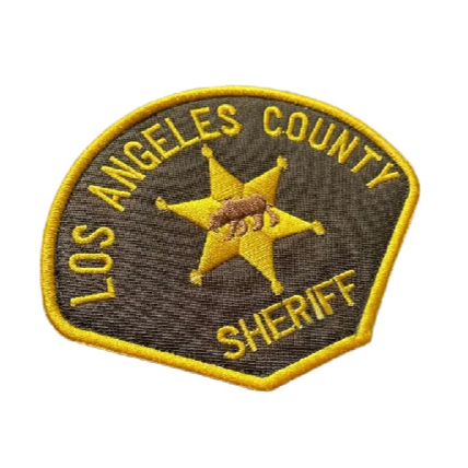 Military Tactical 'Sheriff Los Angeles County' Embroidered Velcro Patch