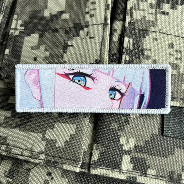 Cyberpunk 'Lucy | Side Look Eyes' Embroidered Velcro Patch