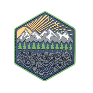 Outdoor Adventure 'Nature' PVC Rubber Velcro Patch