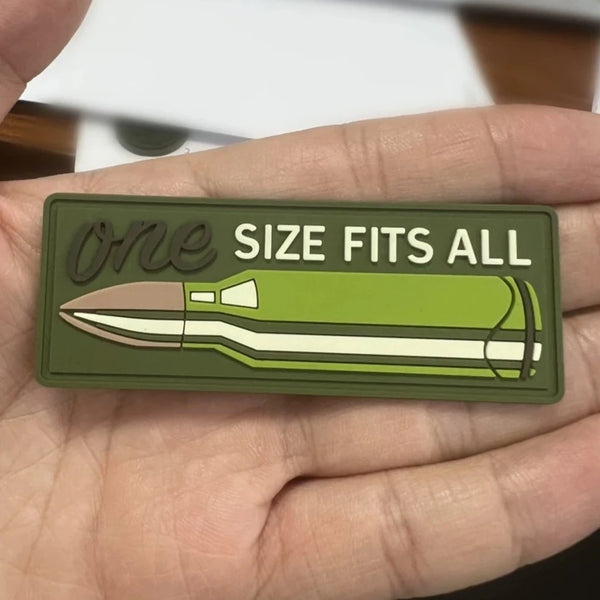 Bullet 'One Size Fits All' PVC Rubber Velcro Patch