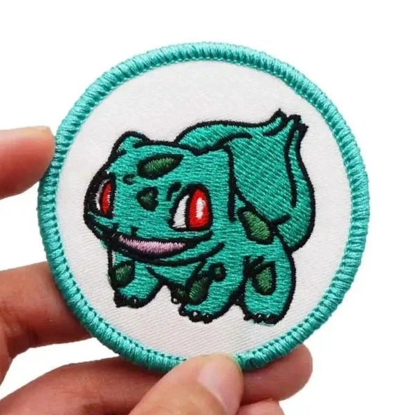 Pocket Monster 'Bulbasaur | Round' Embroidered Velcro Patch