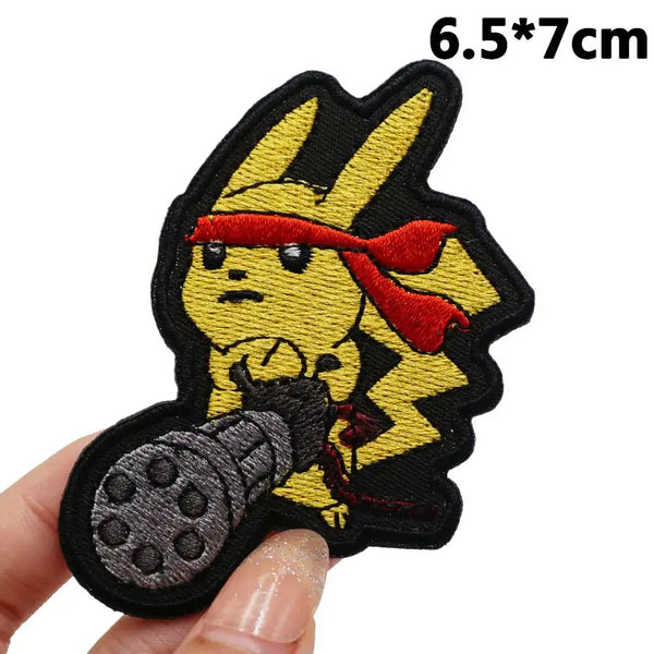 Pocket Monster 'Pikachu | Machine Gun' Embroidered Patch