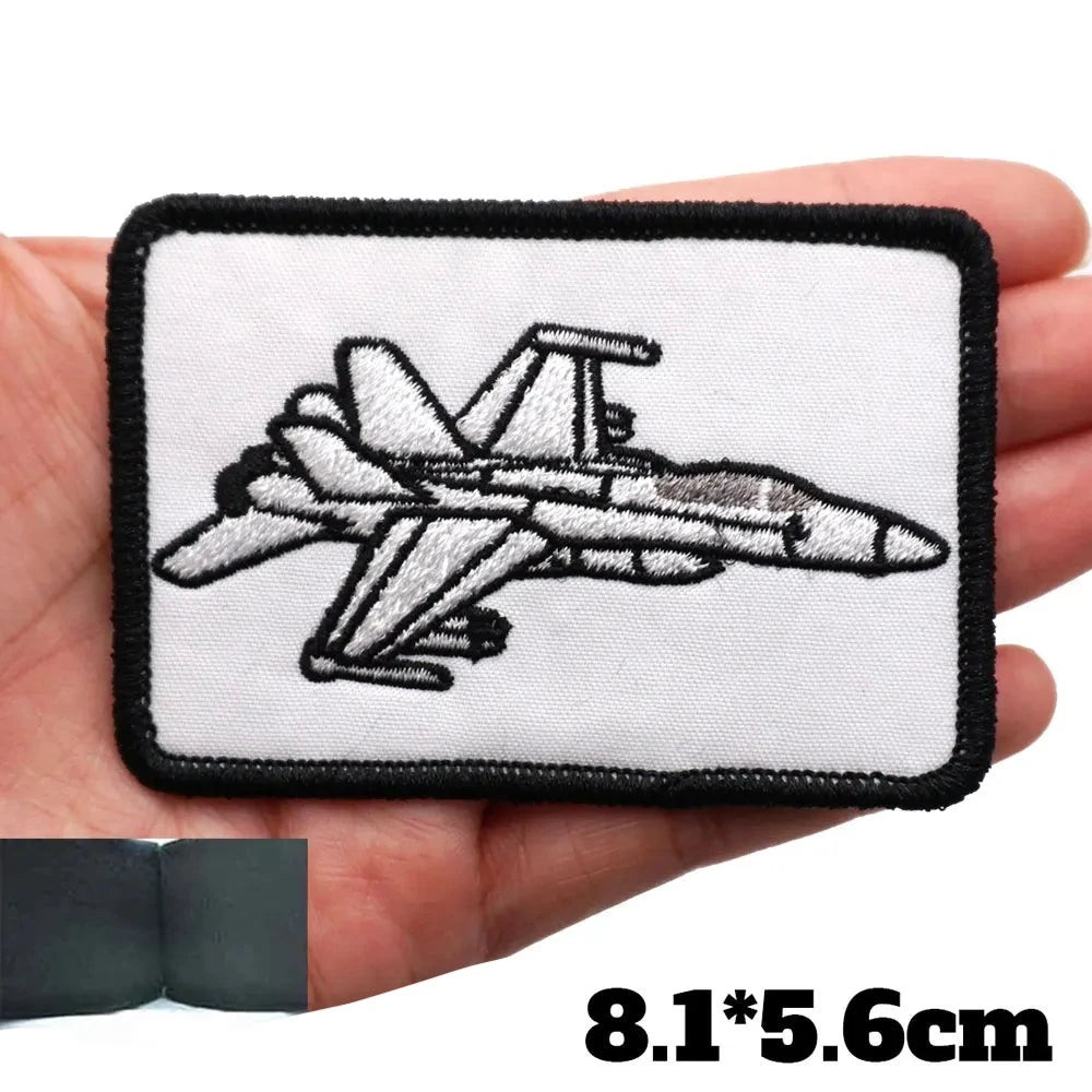 Top Gun 'F-18 Hornet | Square' Embroidered Velcro Patch