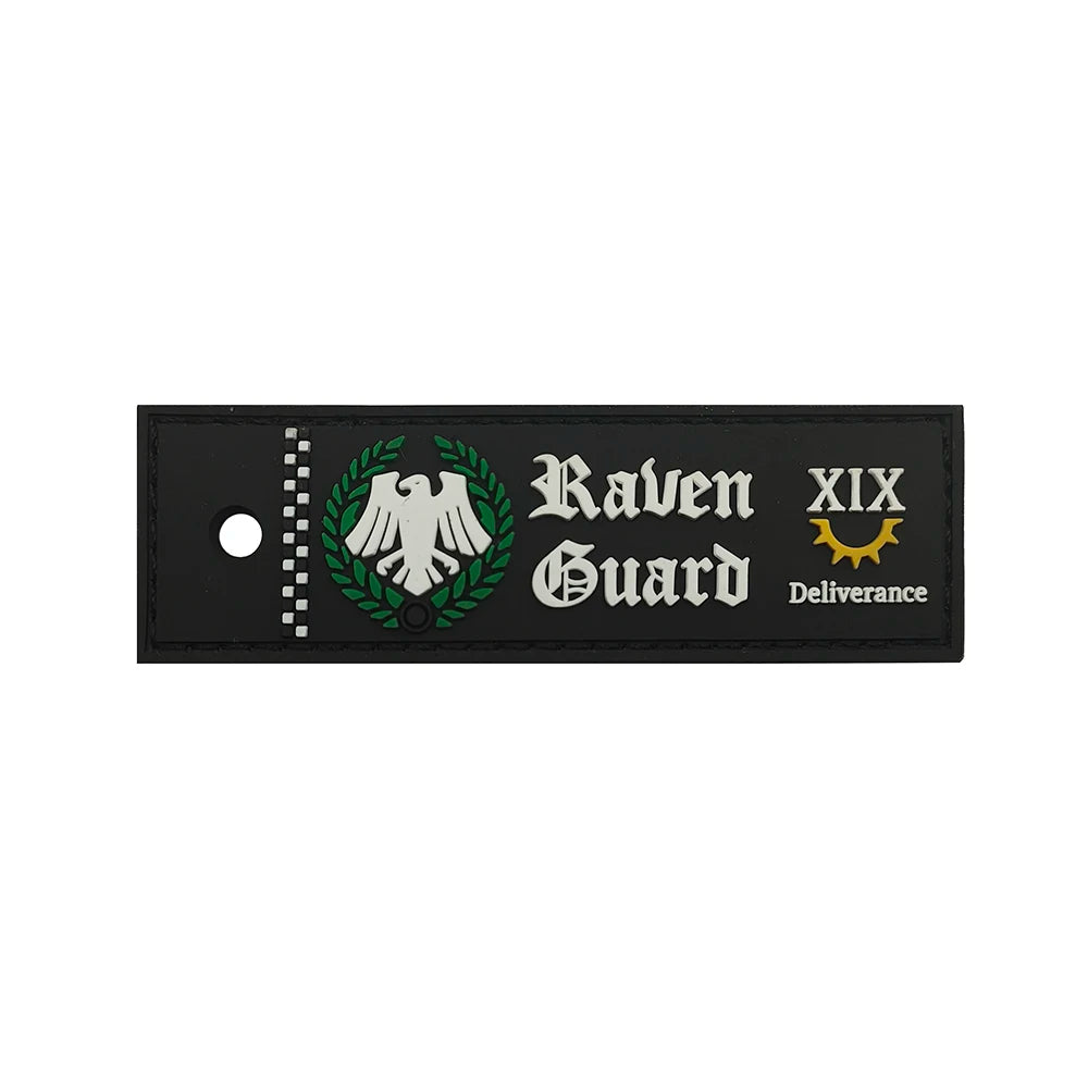 Warhammer 'Raven Guard XIX' PVC Rubber Velcro Patch