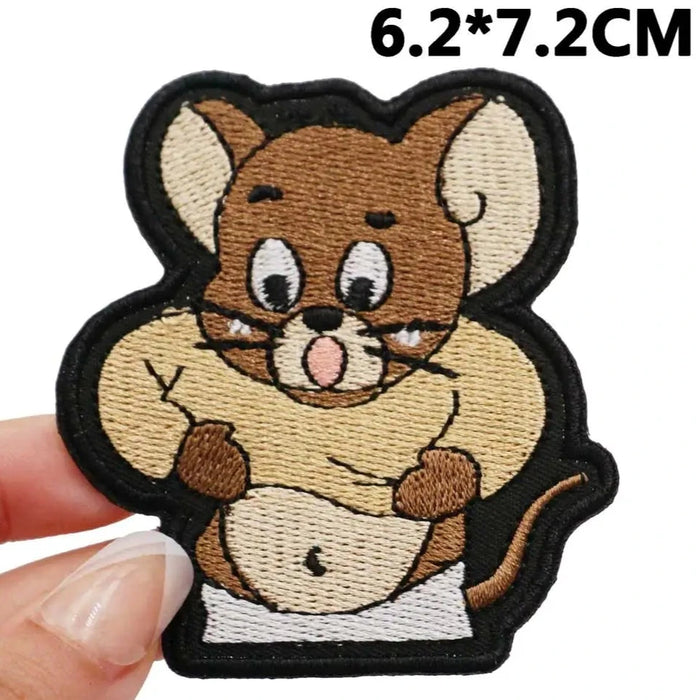 Tom and Jerry 'Jerry | Big Tummy' Embroidered Patch