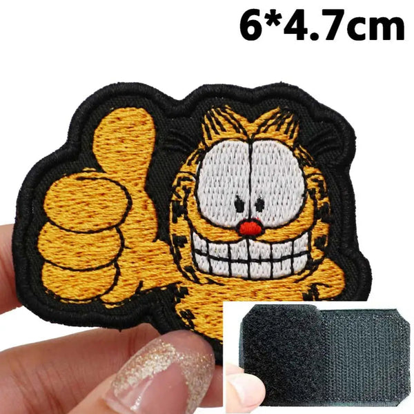 Garfield 'Approved' Embroidered Velcro Patch