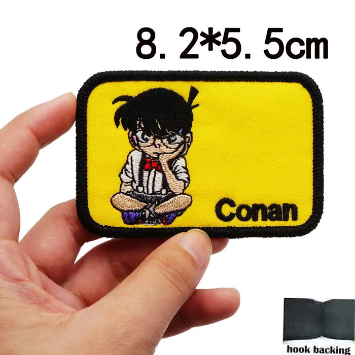 Detective Conan 'Conan | Square' Embroidered Velcro Patch — Little Patch Co