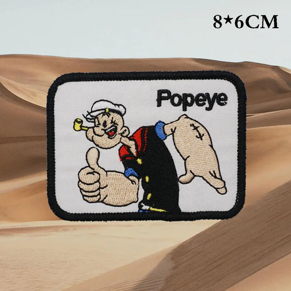 Popeye 'Square' Embroidered Patch