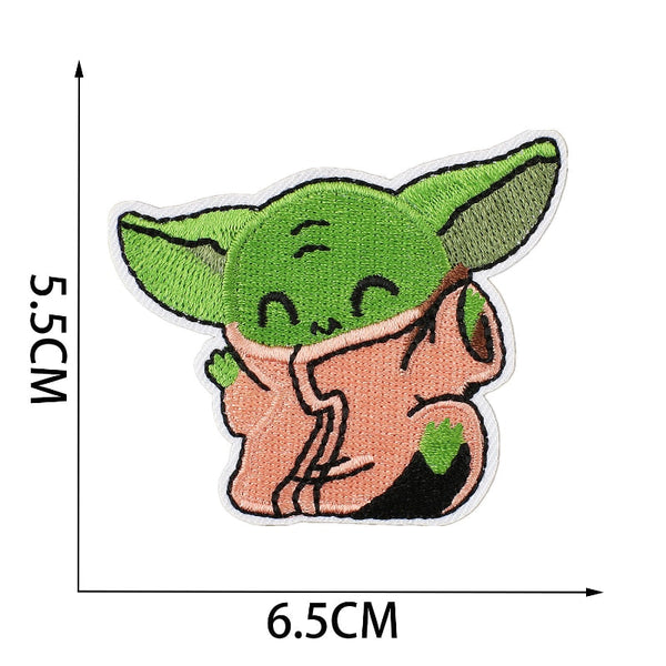 Empire and Rebellion 'Baby Yoda | Kicking' Embroidered Patch