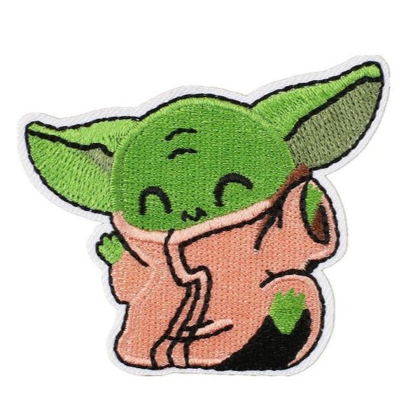 Empire and Rebellion 'Baby Yoda | Kicking' Embroidered Patch