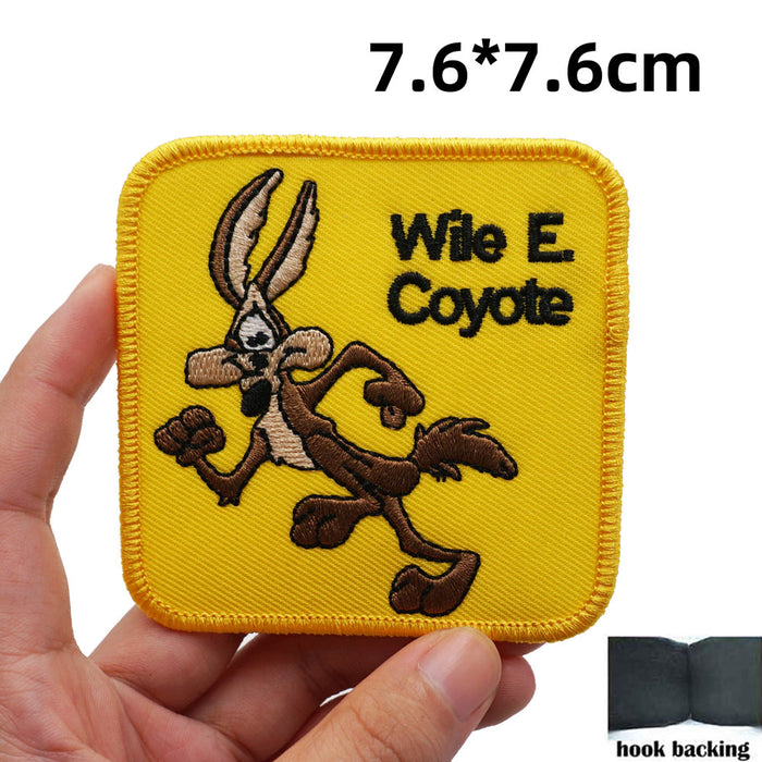 Looney Tunes 'Wile E. Coyote | Square' Embroidered Velcro Patch