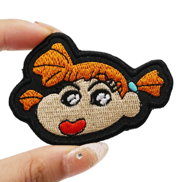 Crayon Shin Chan 'Nene Sakurada | Head' Embroidered Velcro Patch