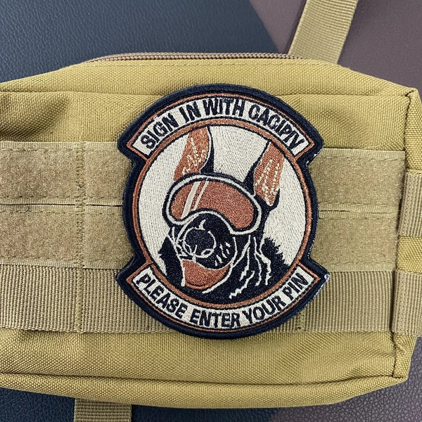 Military Tactical 'Email Dog' Embroidered Velcro Patch