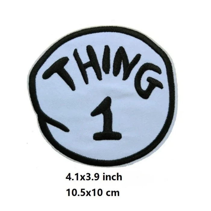 Dr. Seuss 'Thing Logo | Set of 2' Embroidered Patch