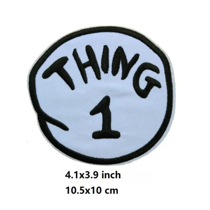 Dr. Seuss 'Thing 1 Logo' Embroidered Patch