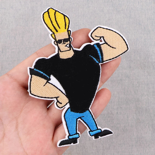 Johnny Bravo '1.0' Embroidered Patch