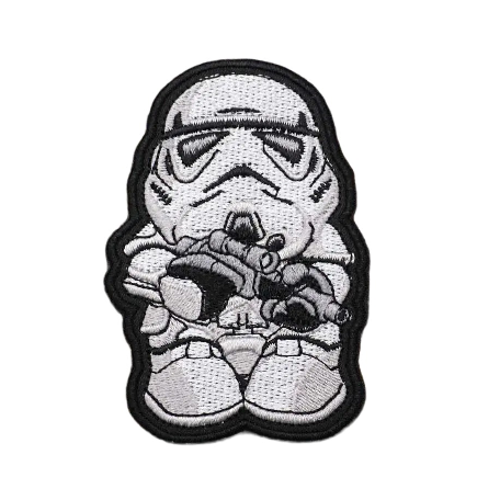 Empire and Rebellion 'Chibi Stormtrooper' Embroidered Velcro Patch