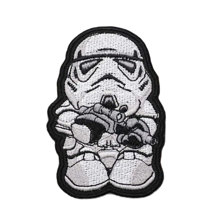Star Wars 'Chibi Stormtrooper' Embroidered Velcro Patch