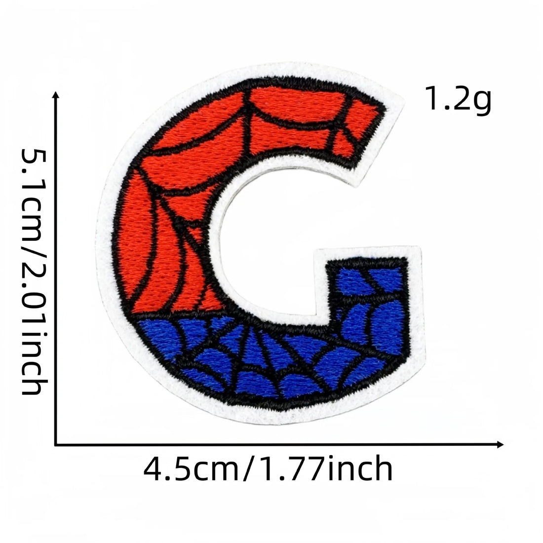 Spider-Man Letter 'Letter G' Embroidered Patch
