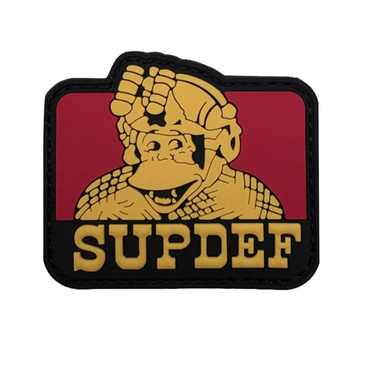 Tactical Monkey 'SupDef | 1.0' PVC Rubber Velcro Patch