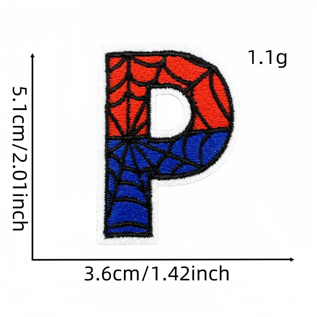 Spider-Man Letter 'Letter P' Embroidered Patch