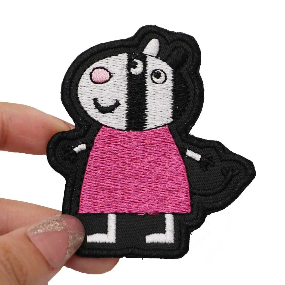 Peppa Pig 'Zuzu Zebra' Embroidered Velcro Patch