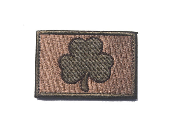 Clover Leaf 'Square' Embroidered Velcro Patch