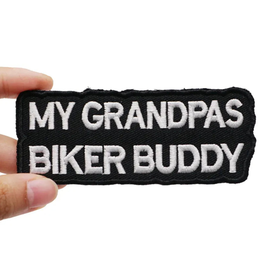 My Grandpas Biker Buddy Embroidered Patch