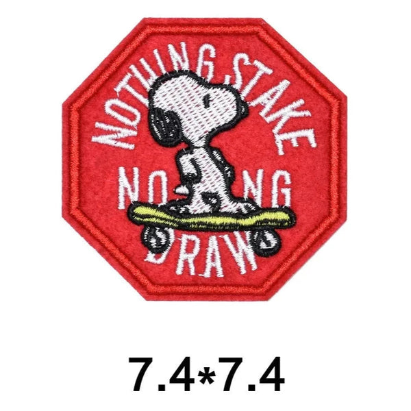 The Peanuts Movie 'Snoopy | Nothing Stake Nothing Draw' Embroidered Patch