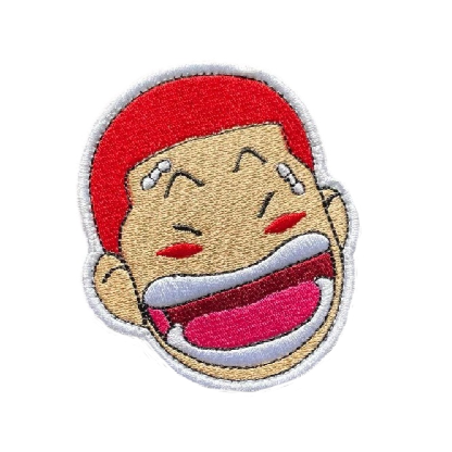 Slam Dunk 'Hanamichi Sakuragi Head | Laughing' Embroidered Velcro Patch