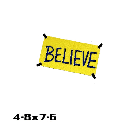 Ted Lasso 'Believe Sign' PVC Rubber Velcro Patch