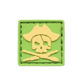 Pirate Skeletons PVC Rubber Velcro Patch