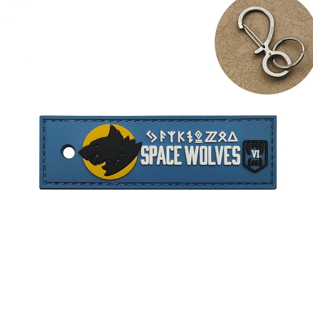 Warhammer 'Space Wolves' PVC Rubber Velcro Patch